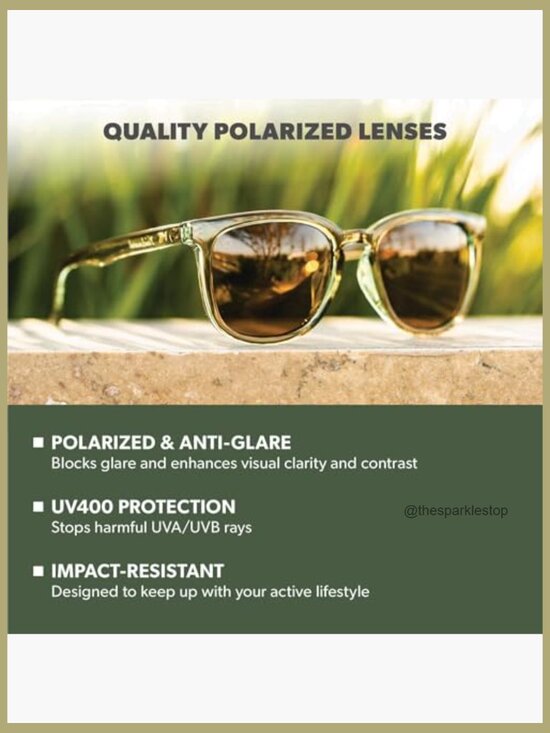 Polarized Square Frame Sunglasses with UV400 Protection main image 5
